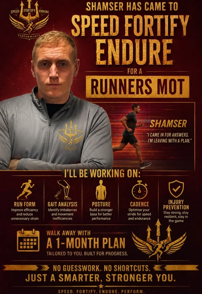 Fortify Runners MOT service poster